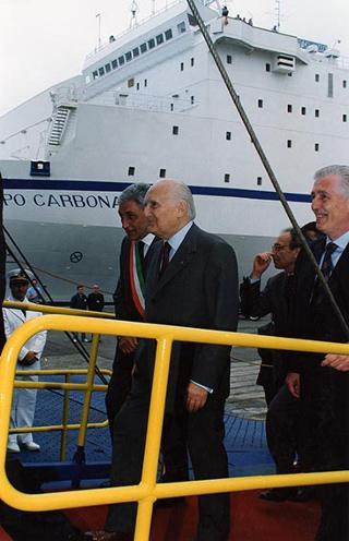 Napoli: intervento del Presidente della Repubblica alla cerimonia inaugurale della nuova nave veloce della Società Tirrenia