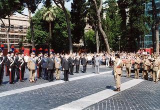 Roma, Altare della Patria: deposizione di una corona d'alloro da parte del Presidente della Repubblica in occasione della Festa Nazionale della Repubblica