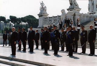 Roma, Altare della Patria: deposizione di una corona d'alloro da parte del Presidente della Repubblica in occasione della Festa Nazionale della Repubblica