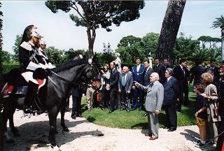 Apertura al pubbico dei giardini del Quirinale, in occasione della Festa Nazionale della Repubblica