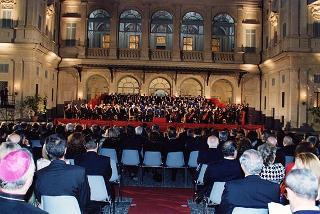 Quirinale Cortile d'Onore: Concerto dell'Orchestra Sinfonica Nazionale della RAI e del Coro dell'Accademia Nazionale di Santa Cecilia, diretti dal Maestro Gianluigi Gelmetti, in occasione della Festa Nazionale della Repubblica