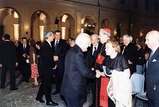 Quirinale Cortile d'Onore: Concerto dell'Orchestra Sinfonica Nazionale della RAI e del Coro dell'Accademia Nazionale di Santa Cecilia, diretti dal Maestro Gianluigi Gelmetti, in occasione della Festa Nazionale della Repubblica