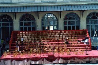 Quirinale Cortile d'Onore: Concerto dell'Orchestra Sinfonica Nazionale della RAI e del Coro dell'Accademia Nazionale di Santa Cecilia, diretti dal Maestro Gianluigi Gelmetti, in occasione della Festa Nazionale della Repubblica