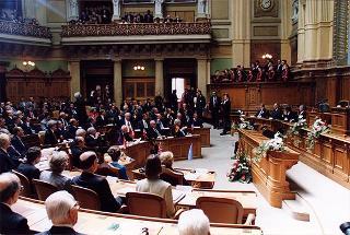 Svizzera, Berna: intervento del Presidente della Repubblica in occasione delle celebrazioni del 150° anniversario della Costituzione Svizzera