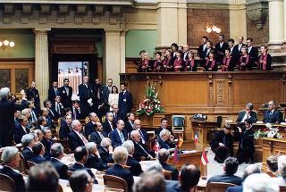 Svizzera, Berna: intervento del Presidente della Repubblica in occasione delle celebrazioni del 150° anniversario della Costituzione Svizzera