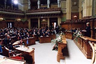 Svizzera, Berna: intervento del Presidente della Repubblica in occasione delle celebrazioni del 150° anniversario della Costituzione Svizzera