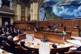 Svizzera, Berna: intervento del Presidente della Repubblica in occasione delle celebrazioni del 150° anniversario della Costituzione Svizzera