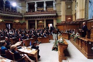 Svizzera, Berna: intervento del Presidente della Repubblica in occasione delle celebrazioni del 150° anniversario della Costituzione Svizzera