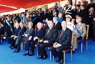Roma: intervento del Presidente della Repubblica, in forma ufficiale, al 184° anniversario di fondazione dell'Arma dei Carabinieri