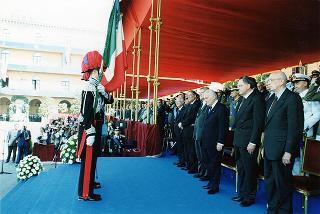 Roma: intervento del Presidente della Repubblica, in forma ufficiale, al 184° anniversario di fondazione dell'Arma dei Carabinieri