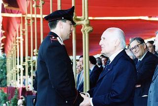 Roma: intervento del Presidente della Repubblica, in forma ufficiale, al 184° anniversario di fondazione dell'Arma dei Carabinieri