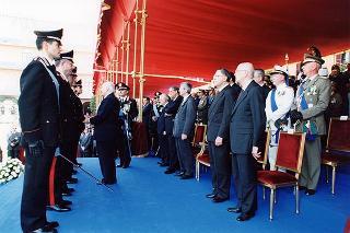 Roma: intervento del Presidente della Repubblica, in forma ufficiale, al 184° anniversario di fondazione dell'Arma dei Carabinieri