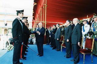 Roma: intervento del Presidente della Repubblica, in forma ufficiale, al 184° anniversario di fondazione dell'Arma dei Carabinieri
