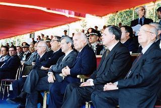 Roma: intervento del Presidente della Repubblica, in forma ufficiale, al 184° anniversario di fondazione dell'Arma dei Carabinieri