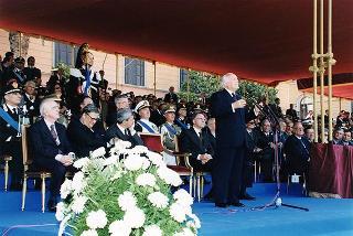 Roma: intervento del Presidente della Repubblica, in forma ufficiale, al 184° anniversario di fondazione dell'Arma dei Carabinieri