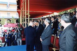 Roma: intervento del Presidente della Repubblica, in forma ufficiale, al 184° anniversario di fondazione dell'Arma dei Carabinieri