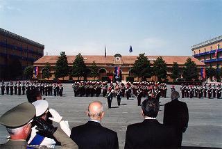 Roma: intervento del Presidente della Repubblica, in forma ufficiale, al 184° anniversario di fondazione dell'Arma dei Carabinieri