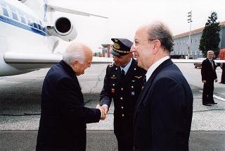Torino: intervento del Presidente della Repubblica alla cerimonia inaugurale del III Congresso internazionale di studi sulla Sindone ed alla celebrazione del 50° anniversario dell'elezione di Luigi Einaudi alla Presidenza della Repubblica