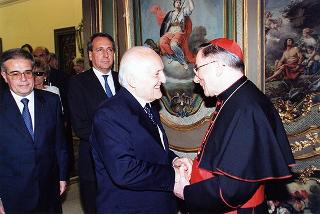 Torino: intervento del Presidente della Repubblica alla cerimonia inaugurale del III Congresso internazionale di studi sulla Sindone ed alla celebrazione del 50° anniversario dell'elezione di Luigi Einaudi alla Presidenza della Repubblica