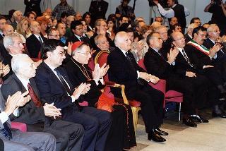 Torino: intervento del Presidente della Repubblica alla cerimonia inaugurale del III Congresso internazionale di studi sulla Sindone ed alla celebrazione del 50° anniversario dell'elezione di Luigi Einaudi alla Presidenza della Repubblica