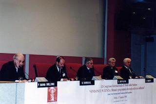 Torino: intervento del Presidente della Repubblica alla cerimonia inaugurale del III Congresso internazionale di studi sulla Sindone ed alla celebrazione del 50° anniversario dell'elezione di Luigi Einaudi alla Presidenza della Repubblica