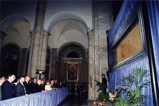 Torino: intervento del Presidente della Repubblica alla cerimonia inaugurale del III Congresso internazionale di studi sulla Sindone ed alla celebrazione del 50° anniversario dell'elezione di Luigi Einaudi alla Presidenza della Repubblica