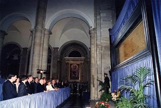 Torino: intervento del Presidente della Repubblica alla cerimonia inaugurale del III Congresso internazionale di studi sulla Sindone ed alla celebrazione del 50° anniversario dell'elezione di Luigi Einaudi alla Presidenza della Repubblica