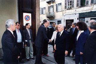 Torino: intervento del Presidente della Repubblica alla cerimonia inaugurale del III Congresso internazionale di studi sulla Sindone ed alla celebrazione del 50° anniversario dell'elezione di Luigi Einaudi alla Presidenza della Repubblica
