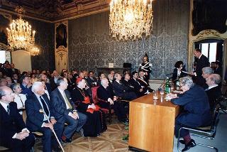 Torino: intervento del Presidente della Repubblica alla cerimonia inaugurale del III Congresso internazionale di studi sulla Sindone ed alla celebrazione del 50° anniversario dell'elezione di Luigi Einaudi alla Presidenza della Repubblica