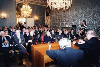 Torino: intervento del Presidente della Repubblica alla cerimonia inaugurale del III Congresso internazionale di studi sulla Sindone ed alla celebrazione del 50° anniversario dell'elezione di Luigi Einaudi alla Presidenza della Repubblica