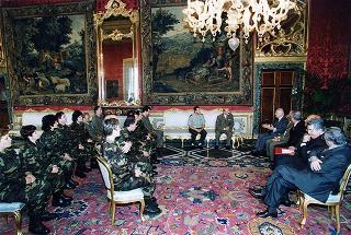 Delegazione di ufficiali e sottufficiali della Sanità militare albanese