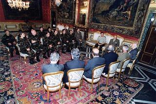 Delegazione di ufficiali e sottufficiali della Sanità militare albanese
