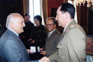 Delegazione di ufficiali e sottufficiali della Sanità militare albanese