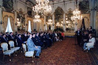 Delegazione di partecipanti all'Assemblea nazionale delle Centrali Cooperative sul tema "Insieme per continuare a costruire lavoro"
