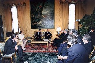 Cerimonia di consegna del Premio "Presidente della Repubblica 1998" dell'Accademia Nazionale di San Luca al maestro Nunzio Di Stefano