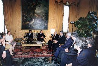 Cerimonia di consegna del Premio "Presidente della Repubblica 1998" dell'Accademia Nazionale di San Luca al maestro Nunzio Di Stefano