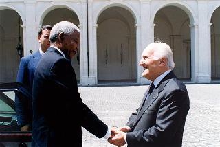Visita ufficiale in Italia del Presidente della Repubblica del Sud Africa Nelson Mandela