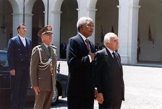 Visita ufficiale in Italia del Presidente della Repubblica del Sud Africa Nelson Mandela