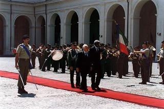 Visita ufficiale in Italia del Presidente della Repubblica del Sud Africa Nelson Mandela