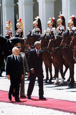 Visita ufficiale in Italia del Presidente della Repubblica del Sud Africa Nelson Mandela
