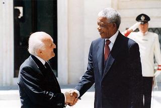 Visita ufficiale in Italia del Presidente della Repubblica del Sud Africa Nelson Mandela