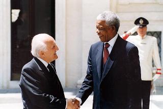 Visita ufficiale in Italia del Presidente della Repubblica del Sud Africa Nelson Mandela