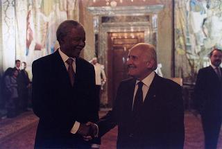 Visita ufficiale in Italia del Presidente della Repubblica del Sud Africa Nelson Mandela
