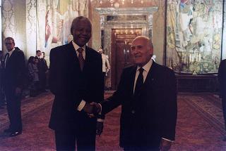 Visita ufficiale in Italia del Presidente della Repubblica del Sud Africa Nelson Mandela