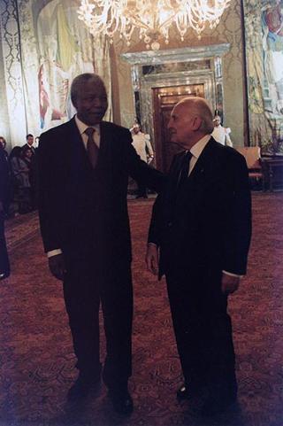 Visita ufficiale in Italia del Presidente della Repubblica del Sud Africa Nelson Mandela
