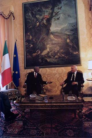Visita ufficiale in Italia del Presidente della Repubblica del Sud Africa Nelson Mandela