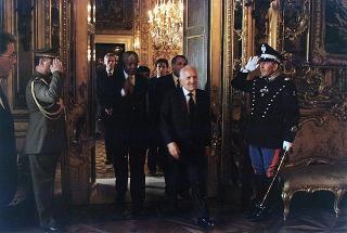 Visita ufficiale in Italia del Presidente della Repubblica del Sud Africa Nelson Mandela