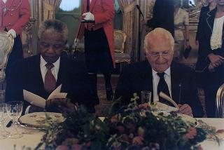 Visita ufficiale in Italia del Presidente della Repubblica del Sud Africa Nelson Mandela
