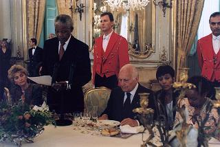 Visita ufficiale in Italia del Presidente della Repubblica del Sud Africa Nelson Mandela
