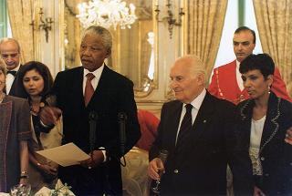 Visita ufficiale in Italia del Presidente della Repubblica del Sud Africa Nelson Mandela